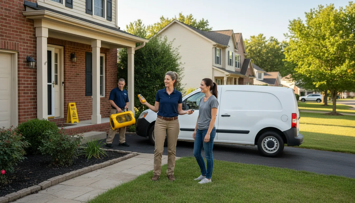Water restoration image for Water Damage & Restoration Services in Roland, AR